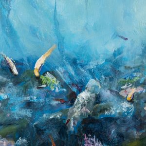 Un detaliu uluitor din pictura 'Lumea Subacvatică' dezvăluie farmecul vieții marine.